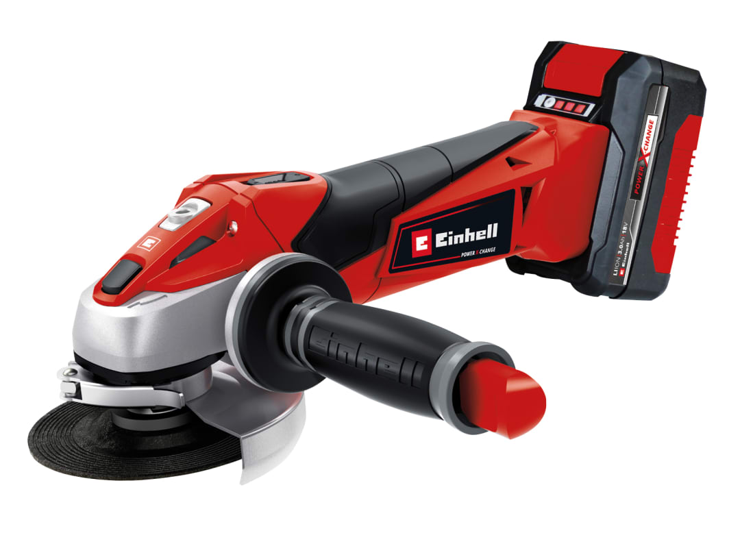 Einhell TE-AG 18 Li Power X-Change Angle Grinder 115mm 18V 1 x 3.0Ah Li-ion 4431119