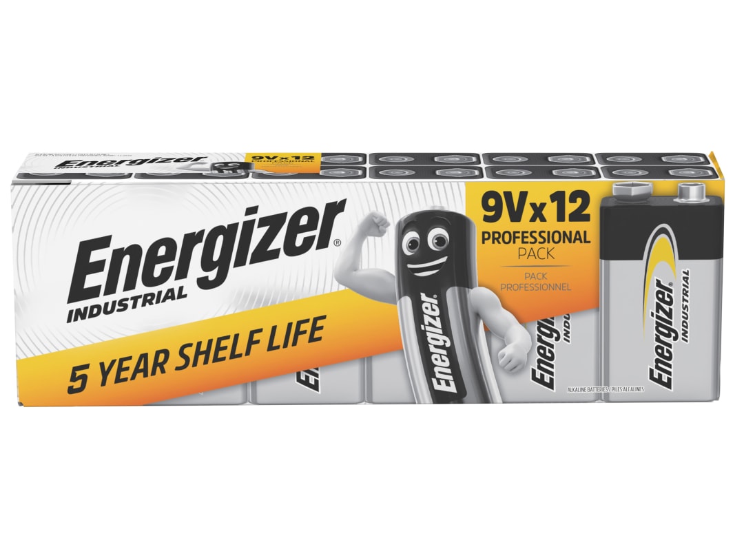 Energizer® 9V Industrial Batteries (Pack 12) S657