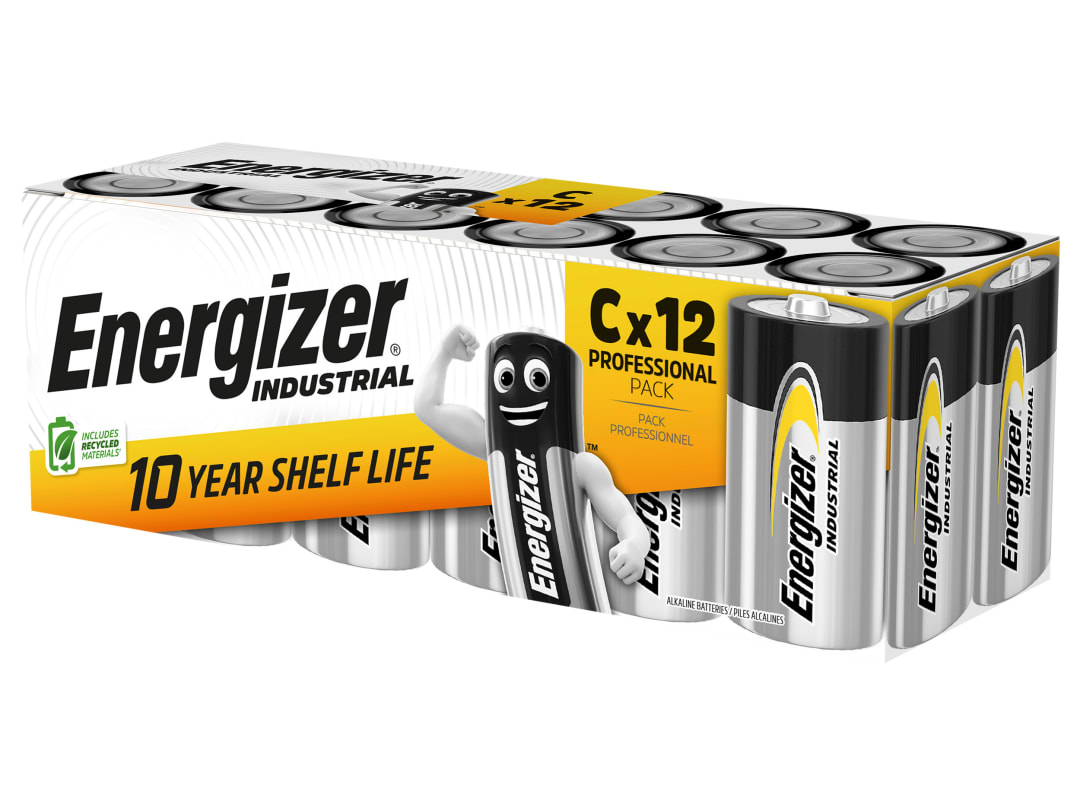 Energizer® C Cell Industrial Batteries (Pack 12) S660