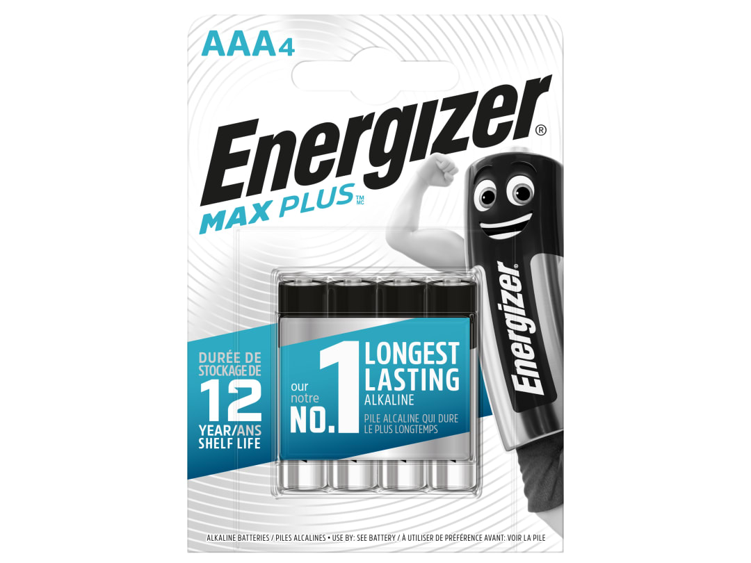 Energizer® MAX PLUS™ AAA Alkaline Batteries (Pack 4) S13459