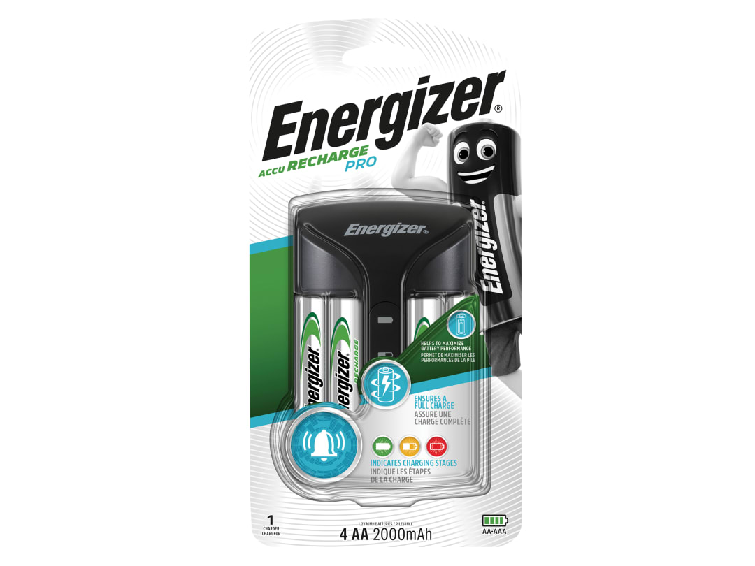 Energizer® Recharge Pro Charger + 4 x AA Batteries S8800
