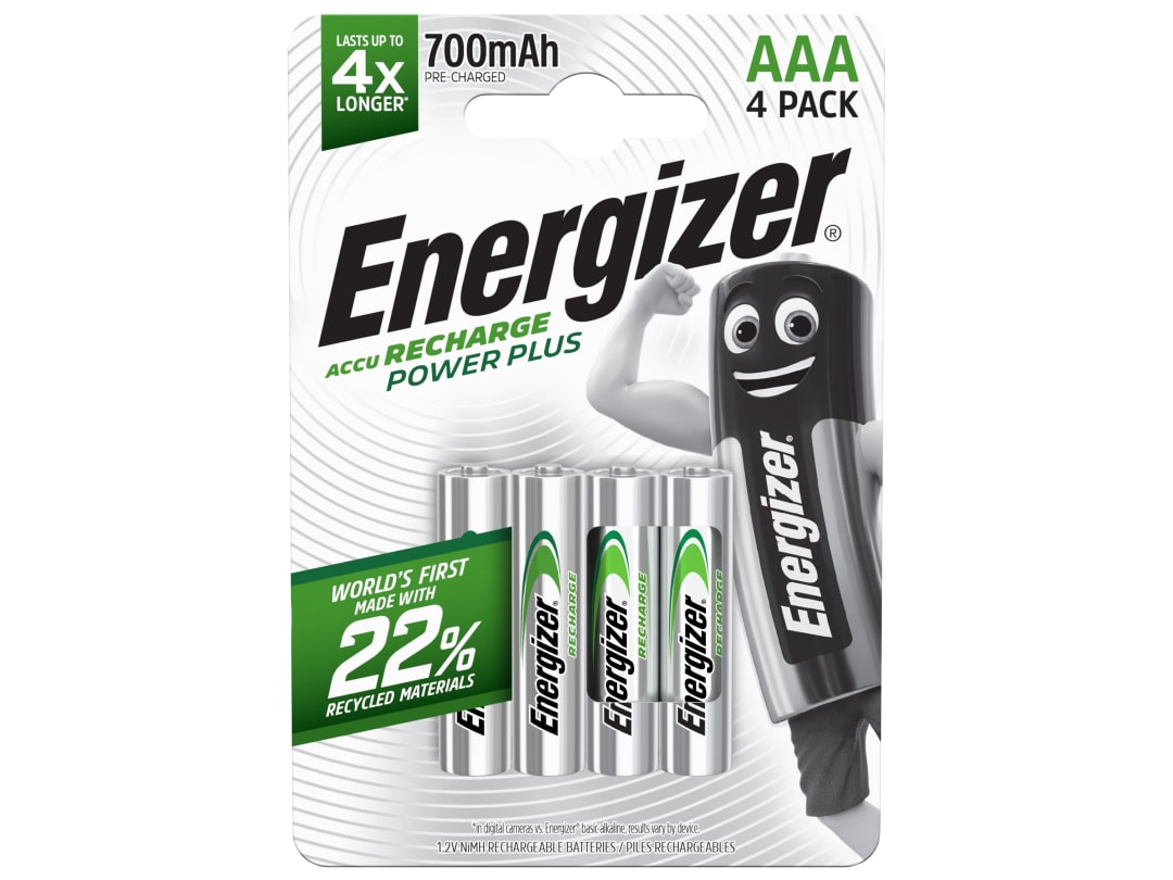 Energizer® Rechargeable Power Plus AAA 700MAH x 4 S10261 S10261