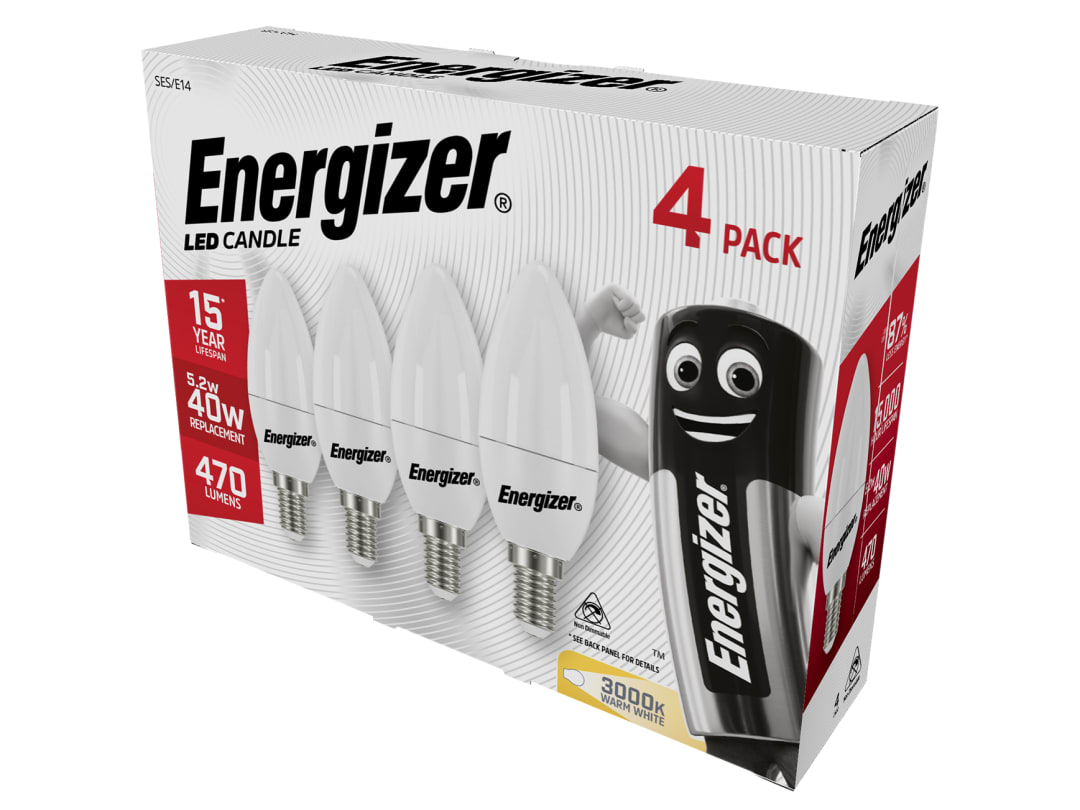 Energizer® Energizer LED Candle 470 Lumens E14 x 4 S14330 S14330