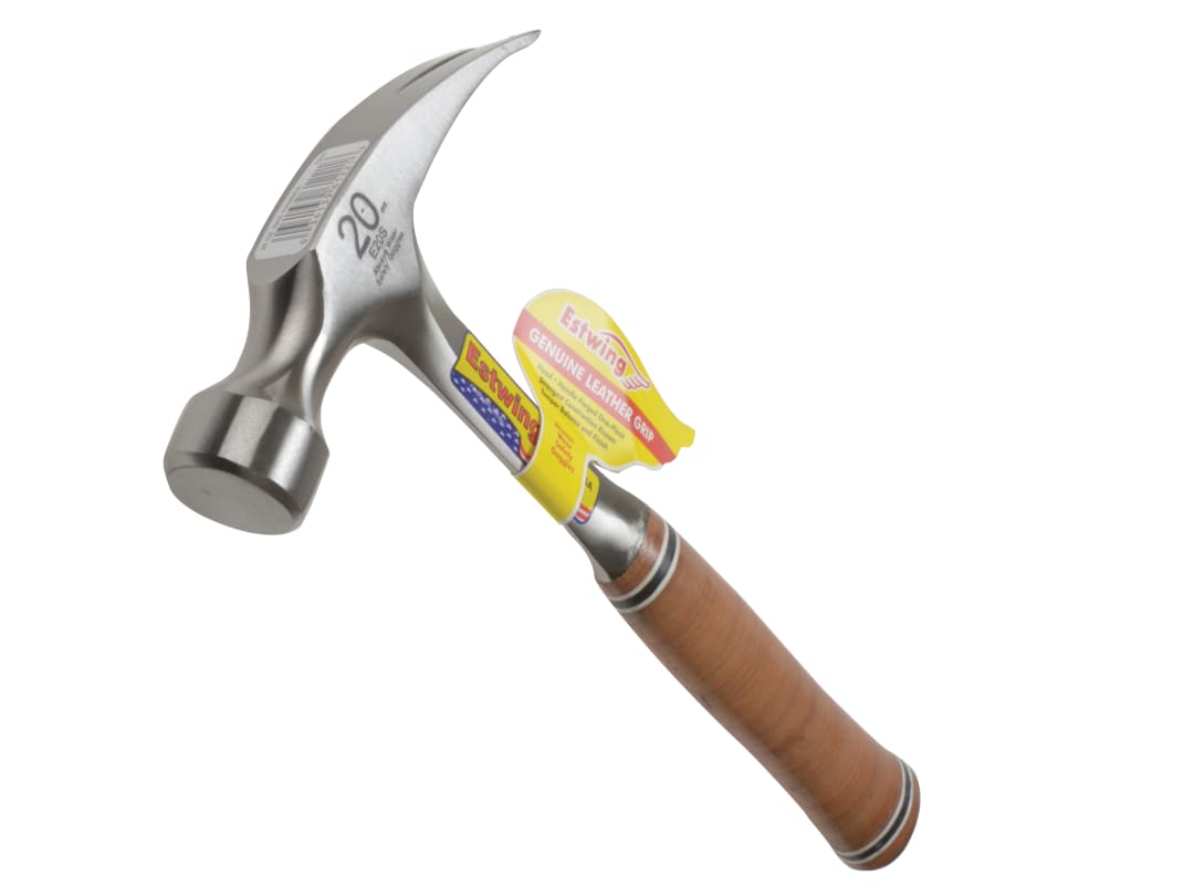 Estwing E20S Straight Claw Hammer - Leather Grip 560g (20oz) E20S