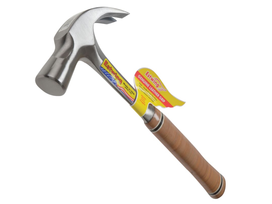 Estwing E24C Curved Claw Hammer - Leather Grip 680g (24oz) E24C