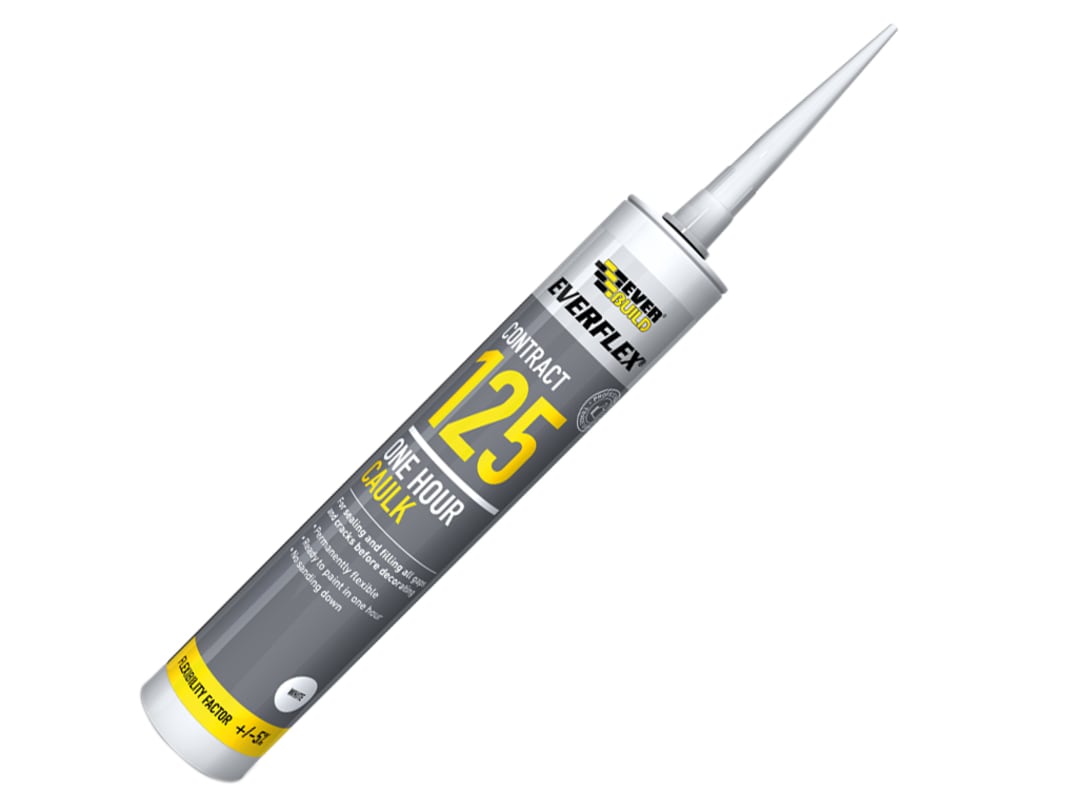 Everbuild Sika 125 One Hour Caulk White 400ml 879087