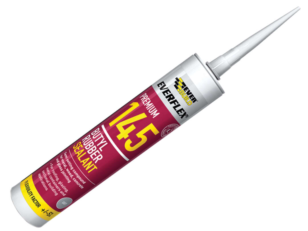 Everbuild Sika Everflex® 145 Butyl Rubber Sealant 300ml Grey 489633