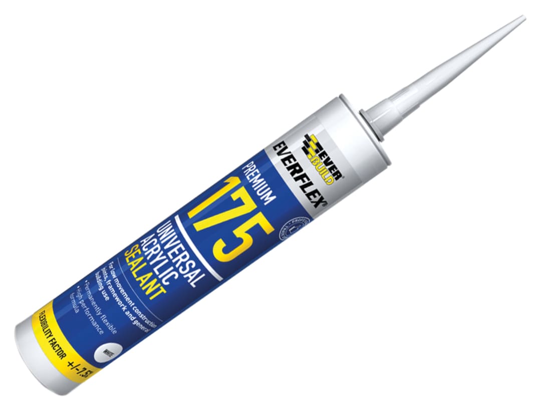 Everbuild Sika 175 Universal Acrylic Sealant White 310ml 880141