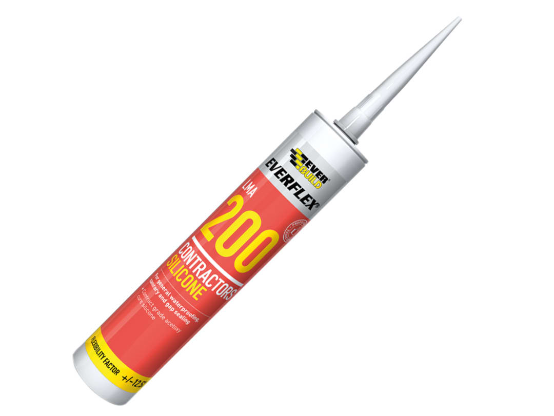 Everbuild Sika Everflex® LMA 200 Contractor's Silicone 295ml White 468667