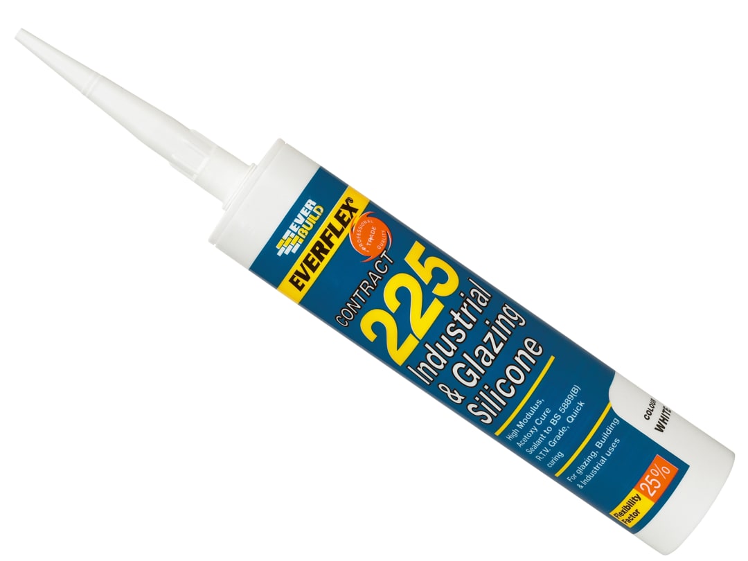 Everbuild Sika Everflex® 225 Industrial & Glazing Silicone Black 295ml 486133