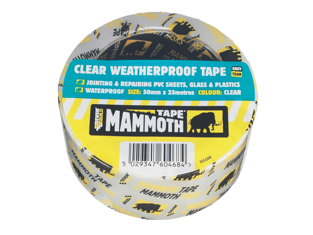 Everbuild Sika Mammoth Clear Waterproof Tape 50mm x 10m 488634