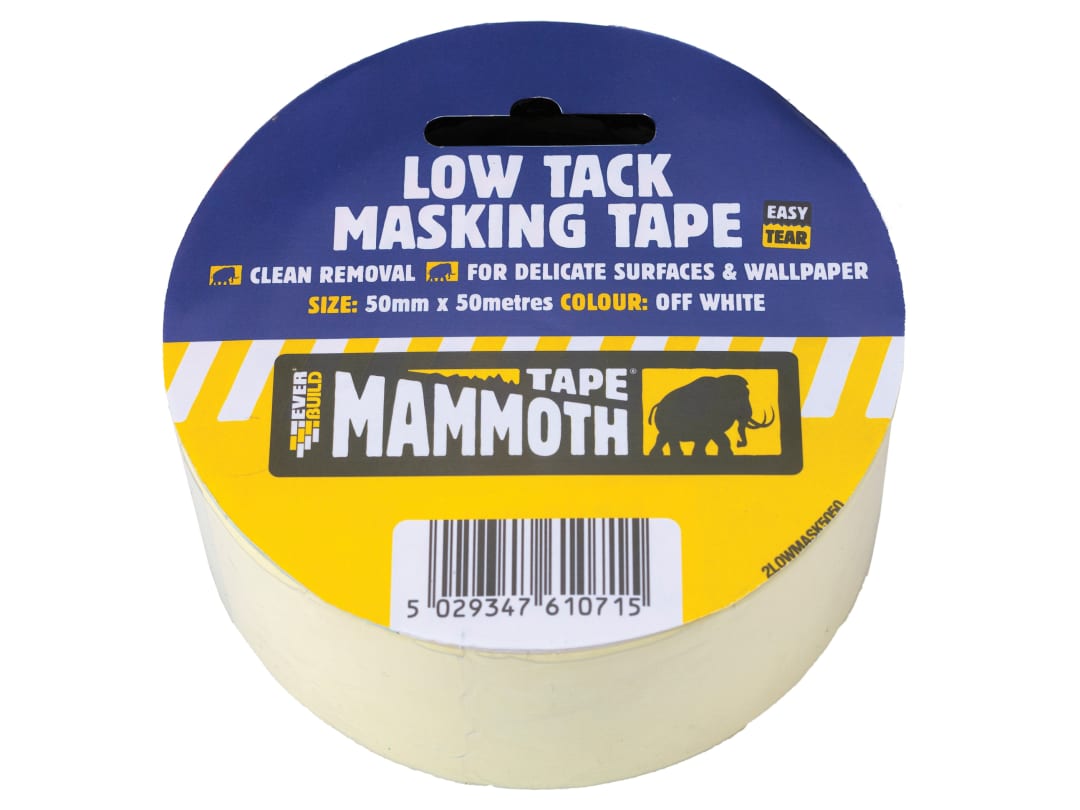 Everbuild Sika Low Tack Masking Tape 25mm x 25m 486865