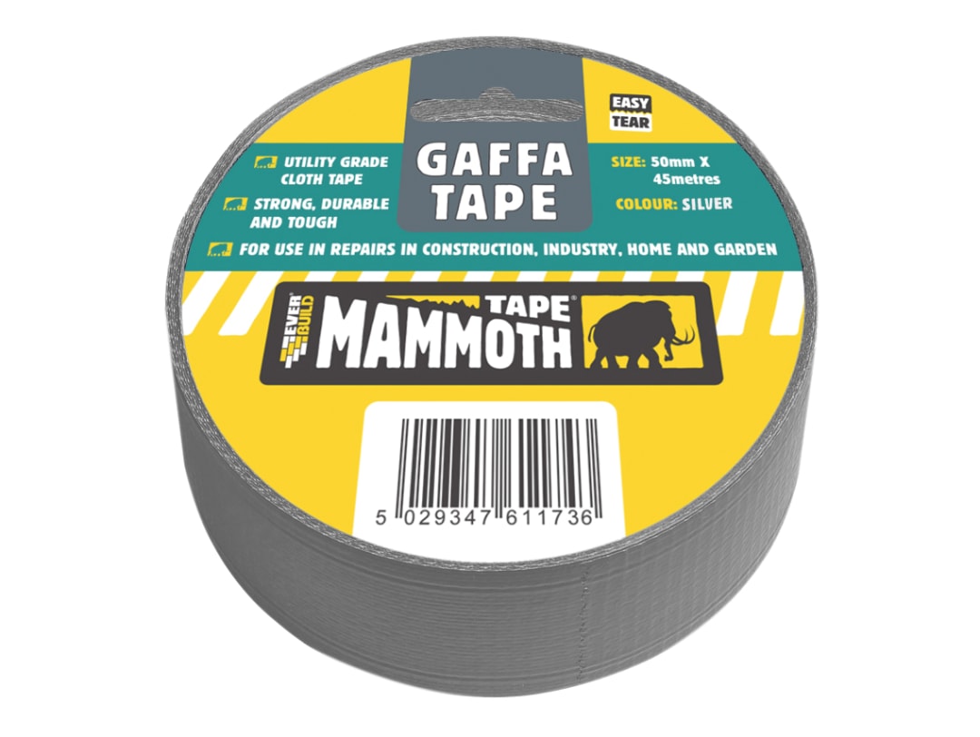 Everbuild Sika Gaffa Tape 50mm x 45m Silver 696047