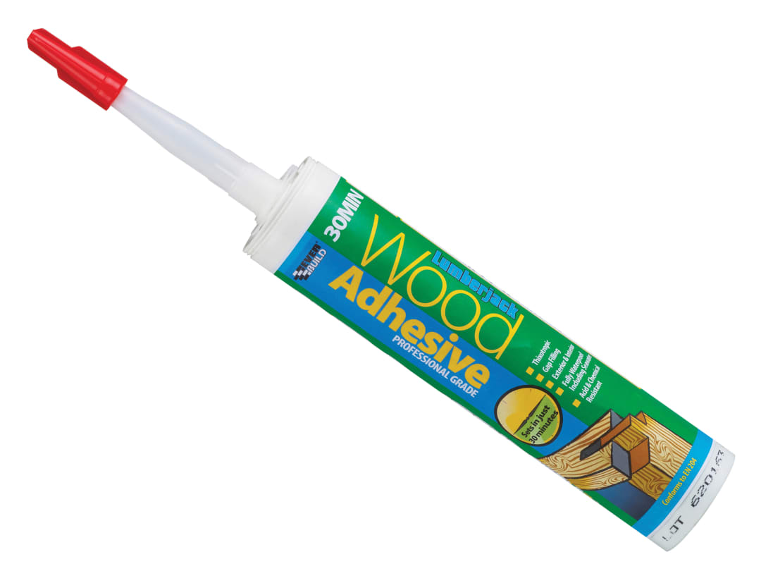 Everbuild Sika Lumberjack 30min Polyurethane Wood Adhesive Gel 310ml 484684