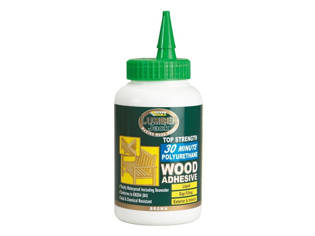 Everbuild Sika Lumberjack 30min Polyurethane Wood Adhesive Liquid 750g 484685