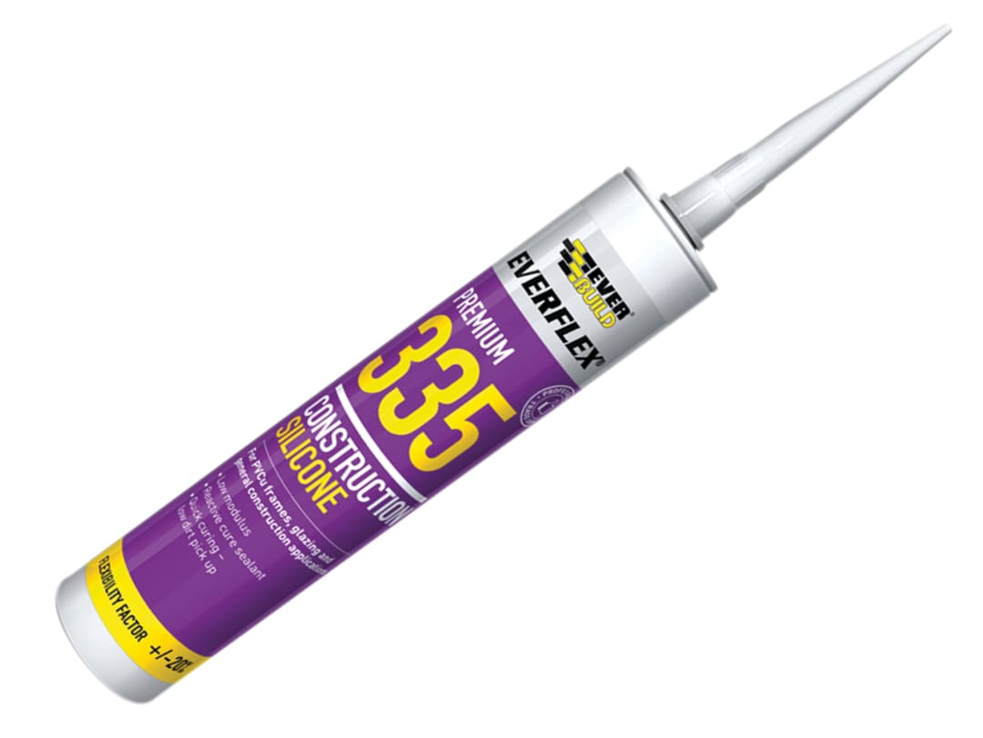 Everbuild Sika Everflex® 335 Construction Silicone Brown 295ml 880236
