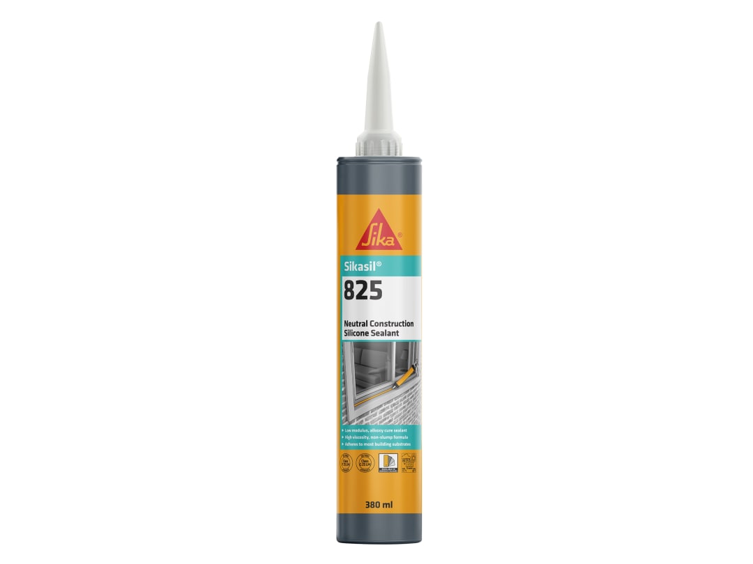 Everbuild Sika Sikasil®-825 Silicone Sealant Portland Stone 380ml 835413