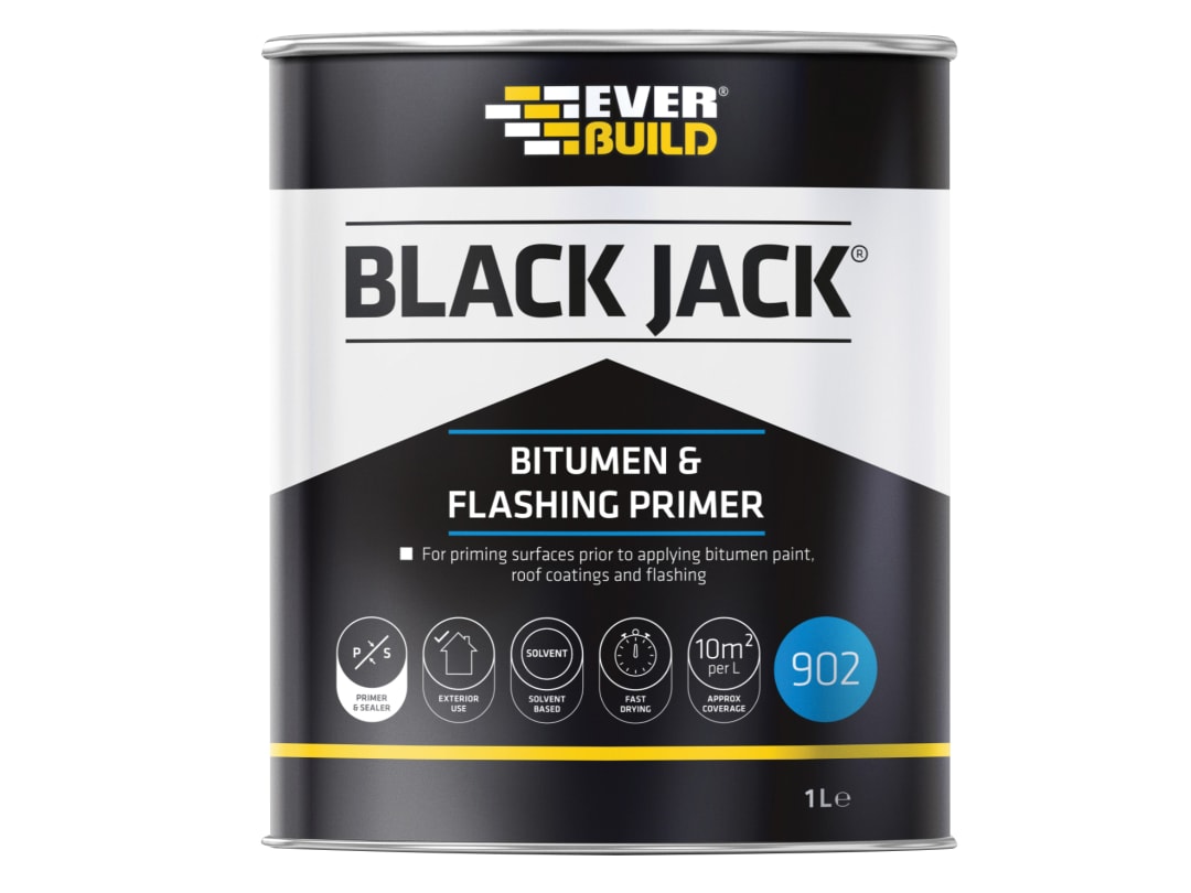 Everbuild Sika Black Jack® 902 Bitumen & Flashing Primer 1 litre 852670