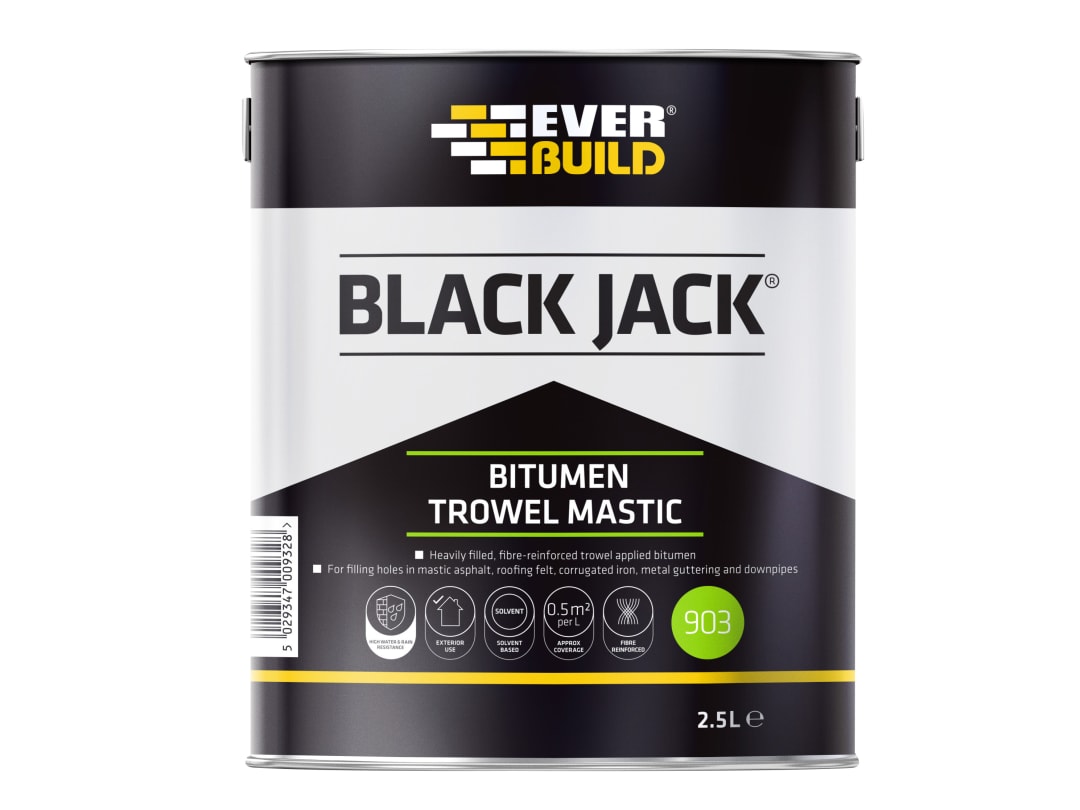 Everbuild Sika Black Jack® 903 Bitumen Trowel Mastic 2.5 litre 852673