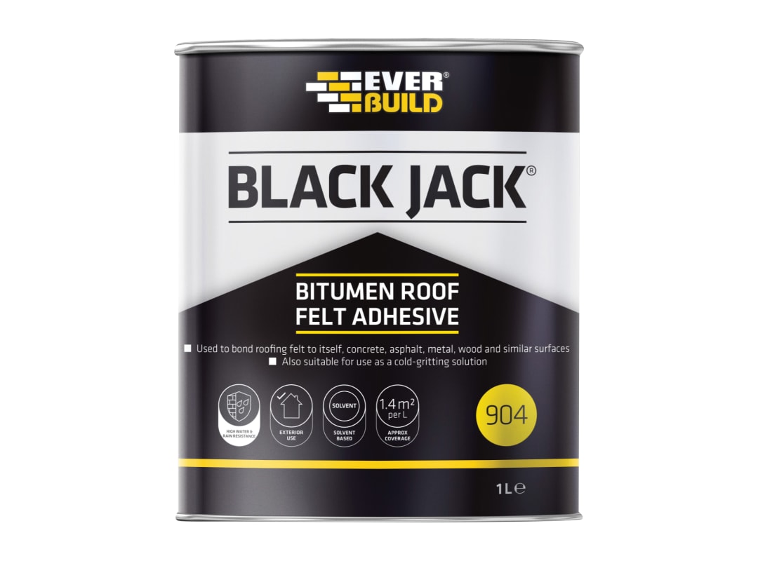 Everbuild Sika Black Jack® 904 Bitumen Roof Felt Adhesive 1 litre 852650