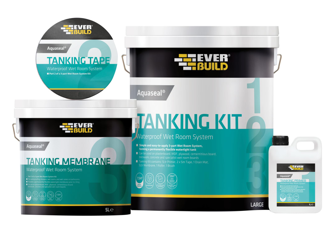 Everbuild Sika Aquaseal Wet Room System Kit 7.5m² 487861