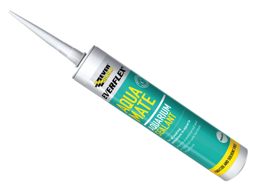 Everbuild Sika Aqua Mate Silicone Transparent 295ml 489687