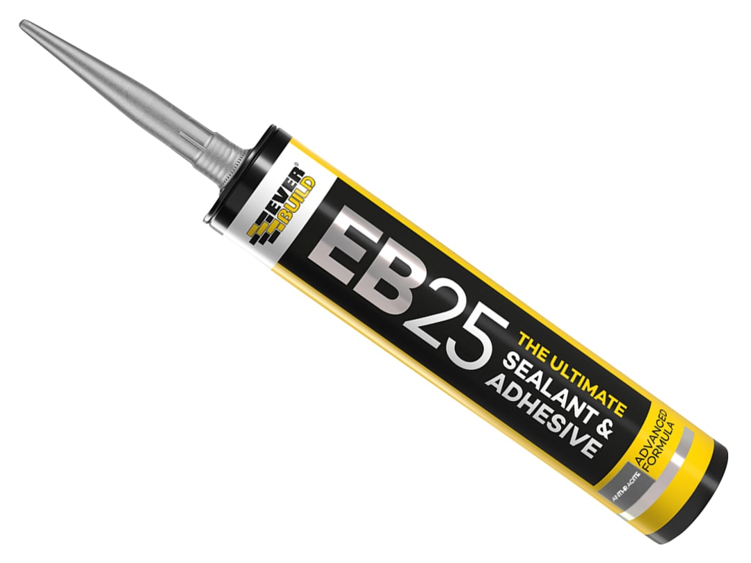 Everbuild Sika EB25 Hybrid Sealant Adhesive Anthracite 300ml 614049