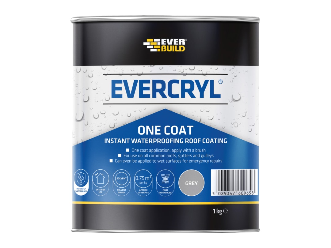 Everbuild Sika EVERCRYL® One Coat Grey 1kg 851469