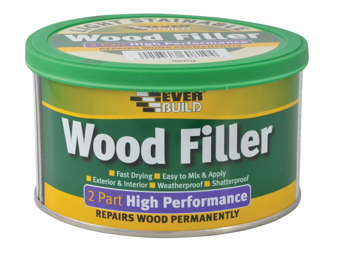 Everbuild Sika High Performance 2 Part Wood Filler Light 500g 481022