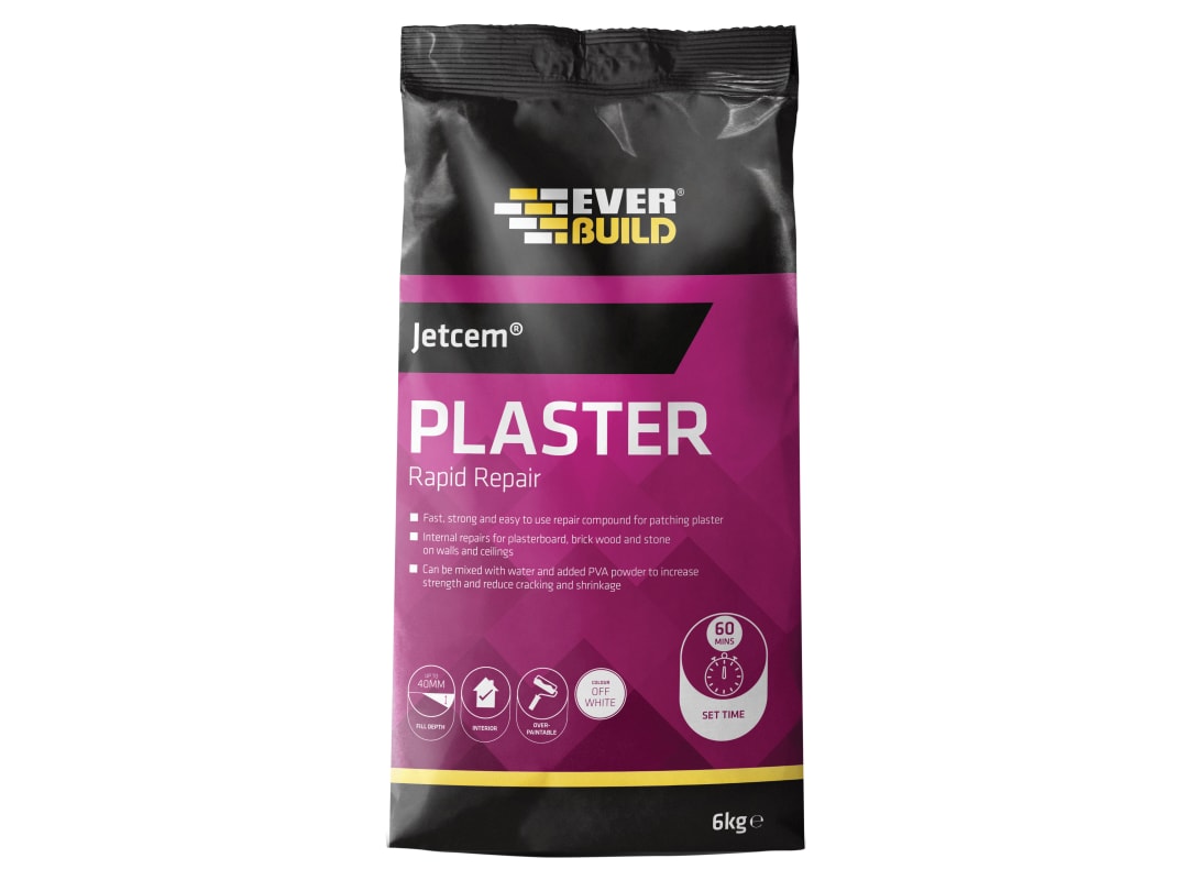 Everbuild Sika Jetcem Quick Set Patching Plaster 6kg 620437