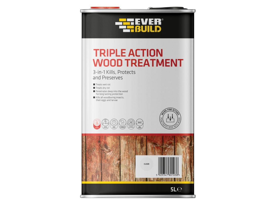 Everbuild Sika Triple Action Wood Treatment 1 litre 483183