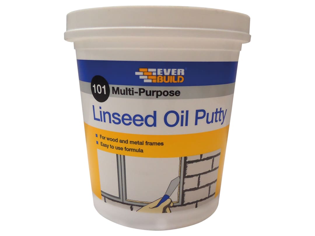 Everbuild Sika 101 Multi-Purpose Linseed Oil Putty Natural 2kg 480211