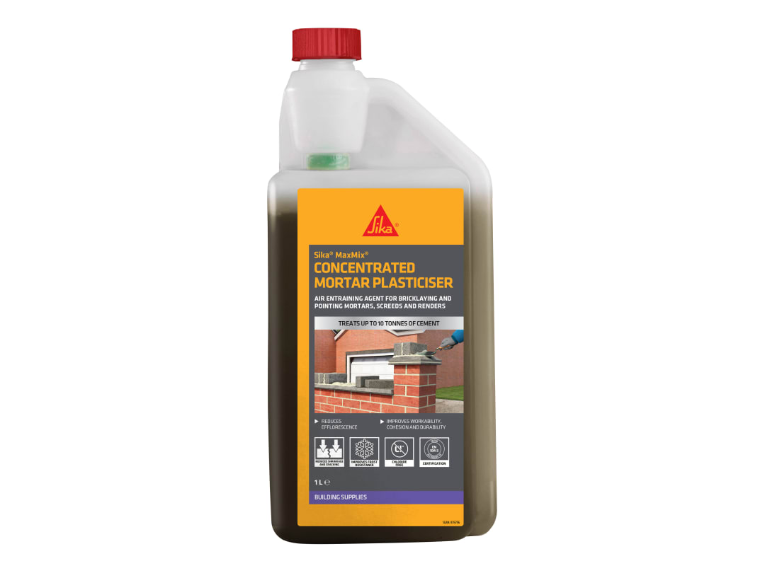 Everbuild Sika MaxMix Concentrated Mortar Plasticiser 1 litre 880826