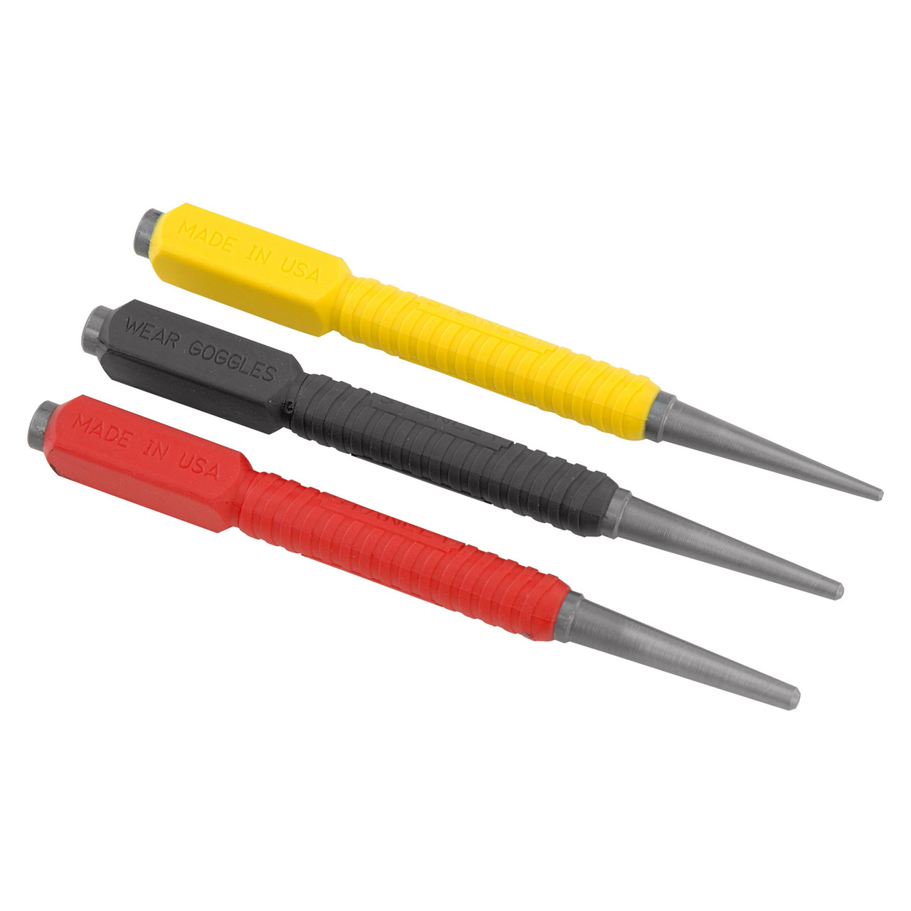 Stanley 0-58-930 Dynagrip Nail Punch Set (3 Piece) 0-58-930