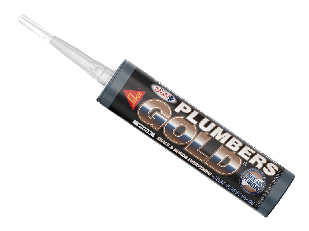 Everbuild Sika Plumbers Gold Sealant White 290ml 847282