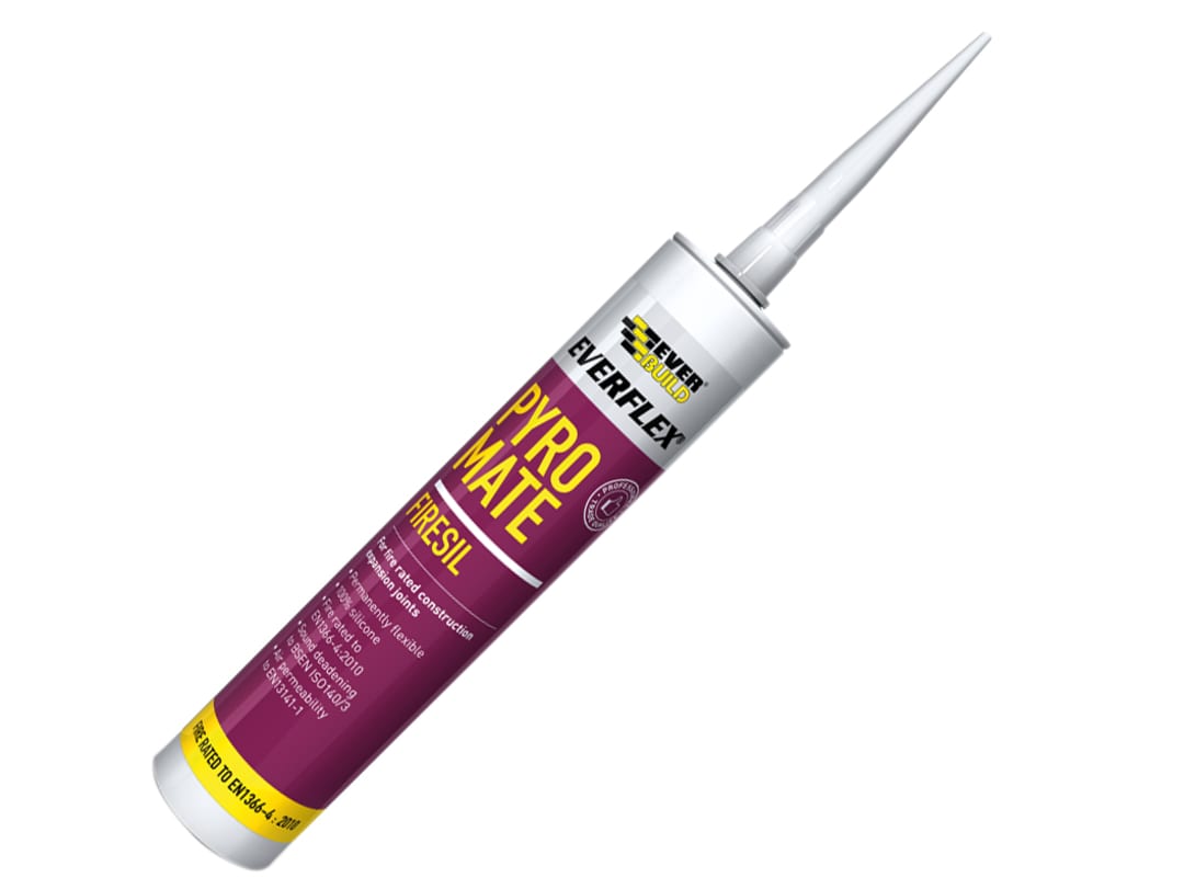 Everbuild Sika Pyro Mate Firesil White 295ml 486041