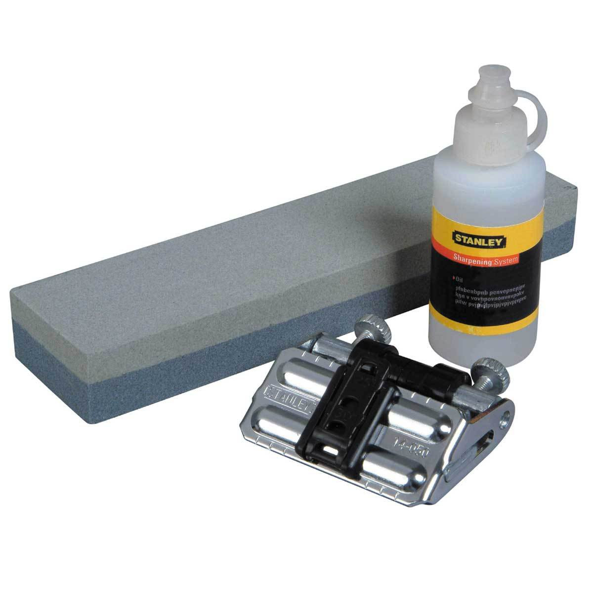 Stanley 0-16-050 Oilstone, Oil & Honing Guide Chisel Sharpening Kit 0-16-050