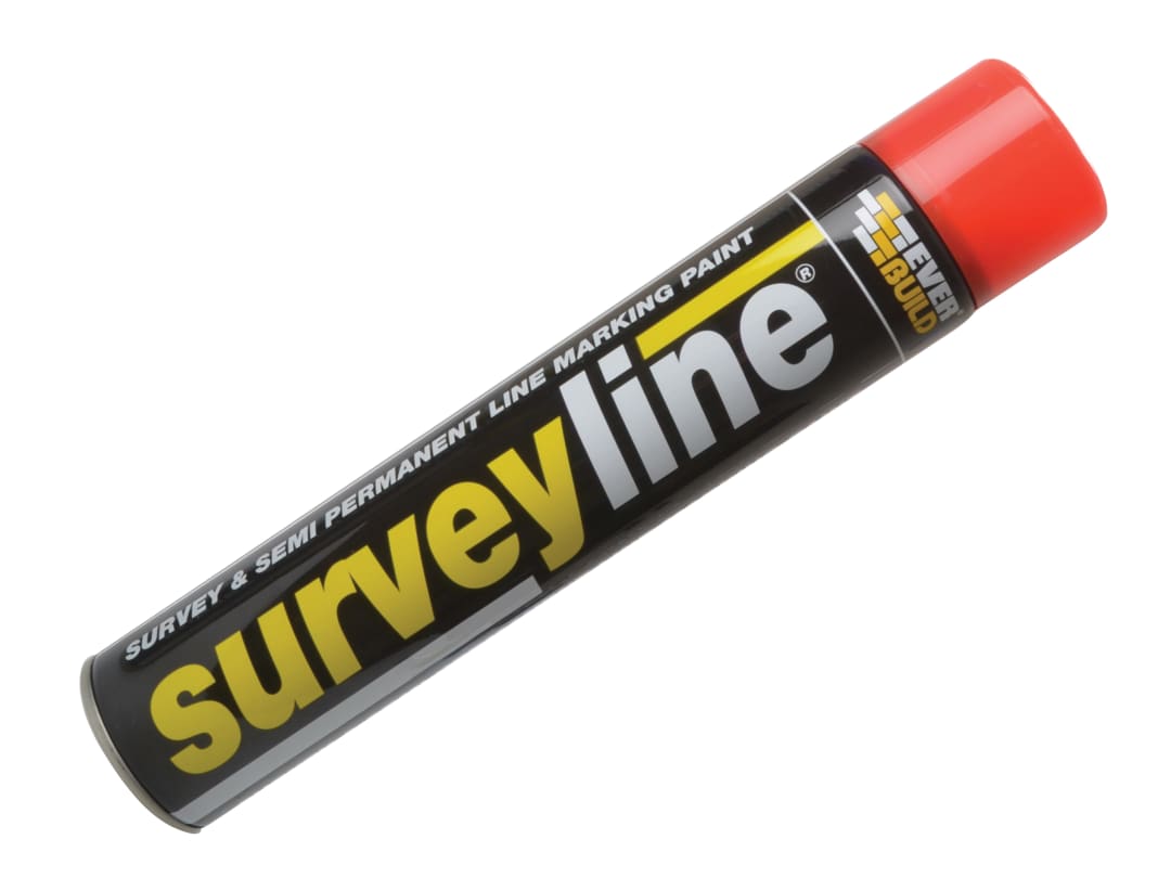 Everbuild Sika Survey Line® Marker Spray Red 700ml 490213