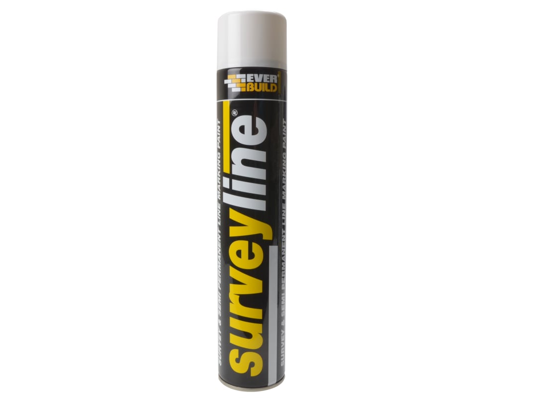 Everbuild Sika Surveyline Marker Spray White 700ml 490214