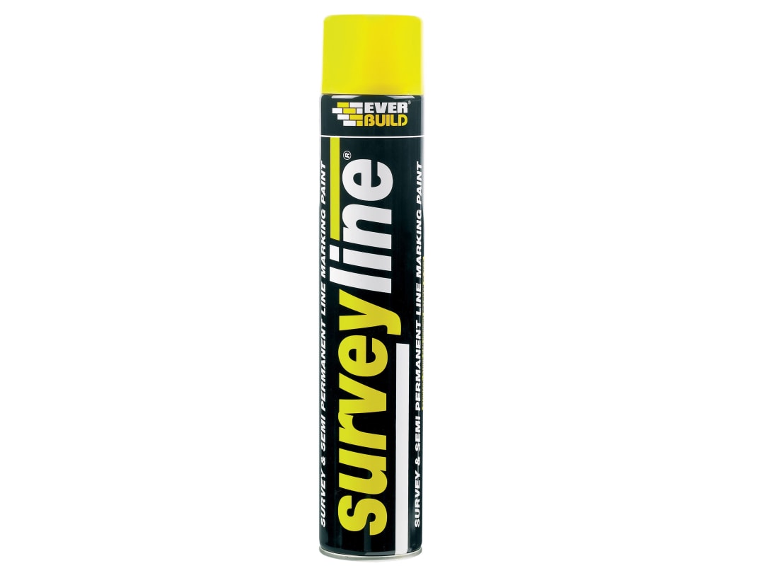 Everbuild Sika Surveyline Marker Spray Yellow 700ml 490215