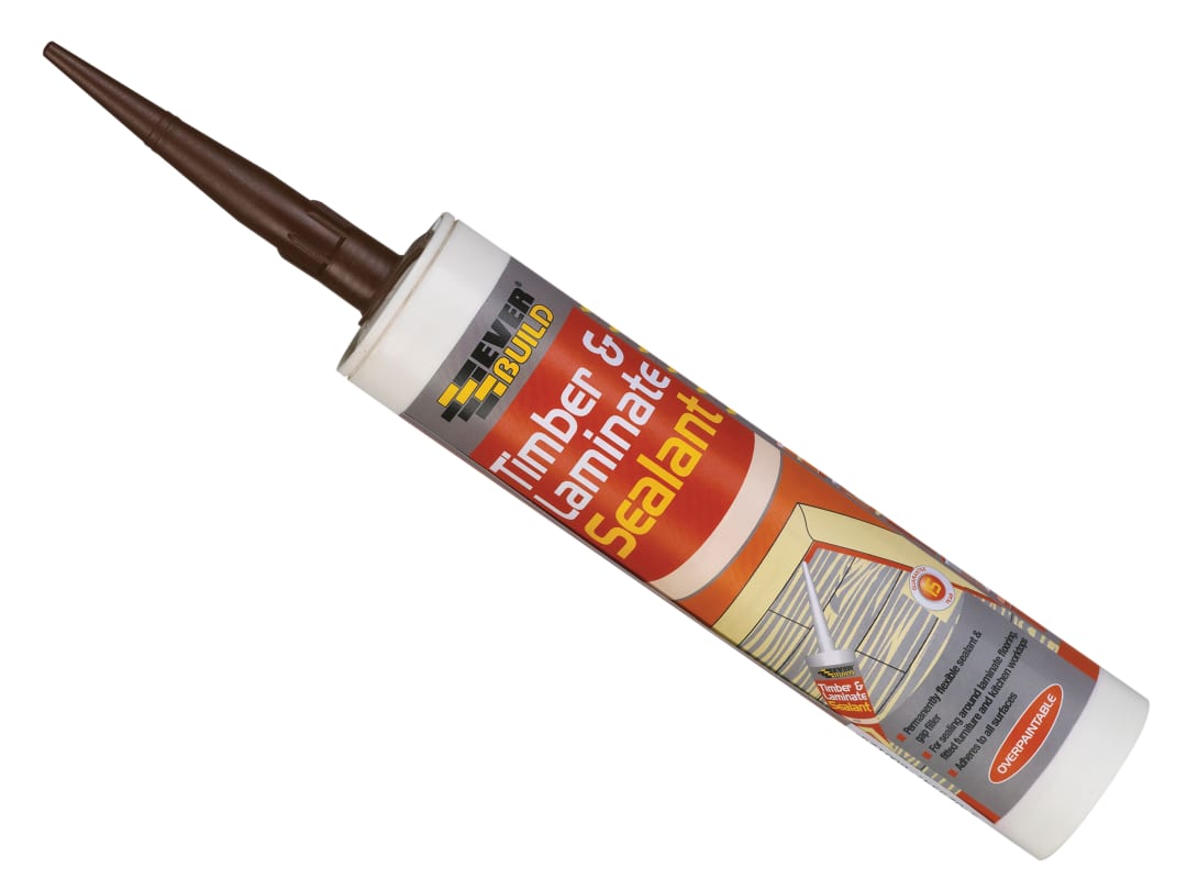 Everbuild Sika Timber & Laminate Sealant Oak 290ml 483199