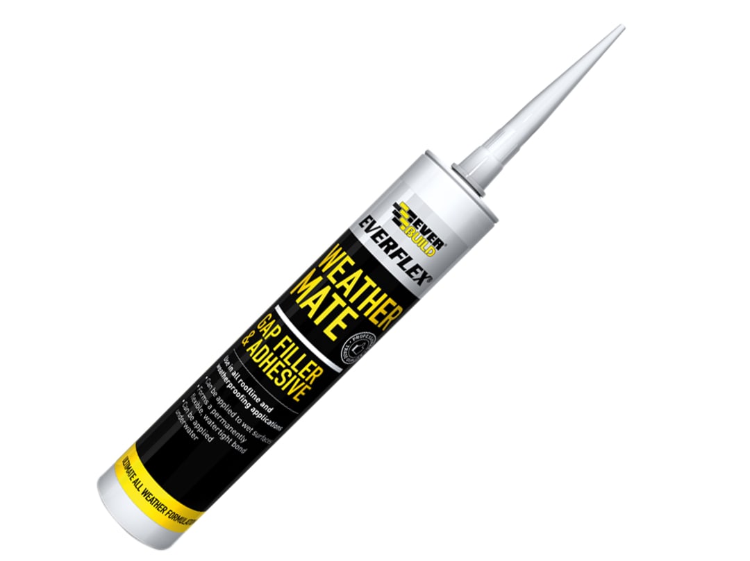 Everbuild Sika Weathermate Gap Filler & Adhesive 295ml White 489692