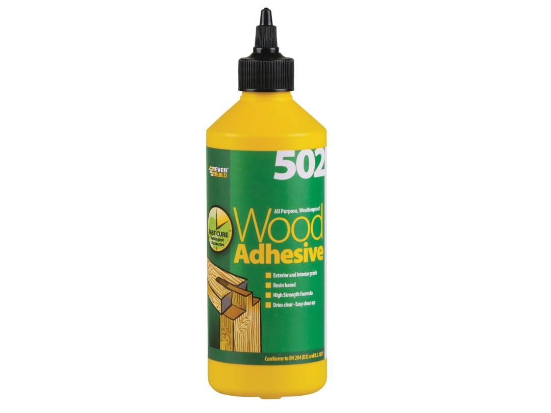 Everbuild Sika 502 All Purpose Waterproof Wood Adhesive 500ml 482247