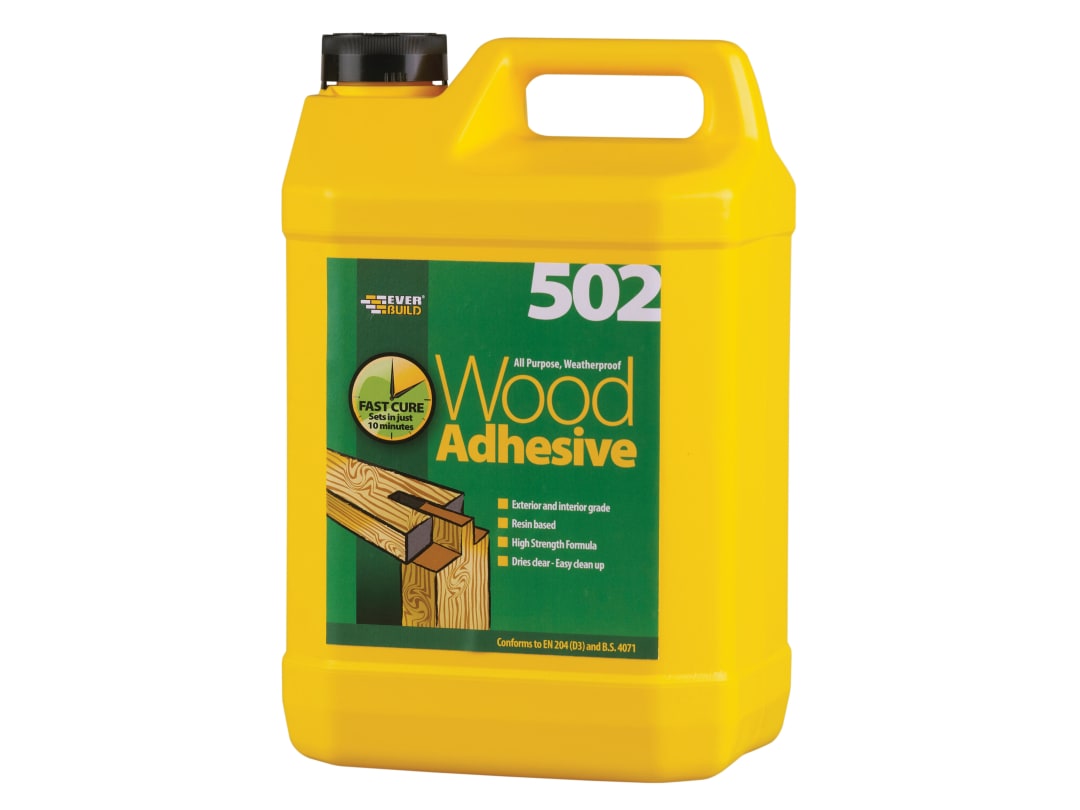 Everbuild Sika 502 All Purpose Weatherproof Wood Adhesive 5 litre 488859