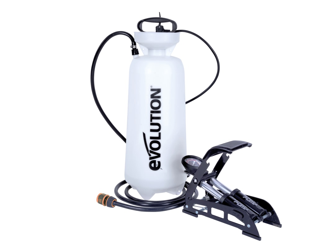 Evolution Pressurised Water Bottle with Foot Pump 15 litre 012-0011