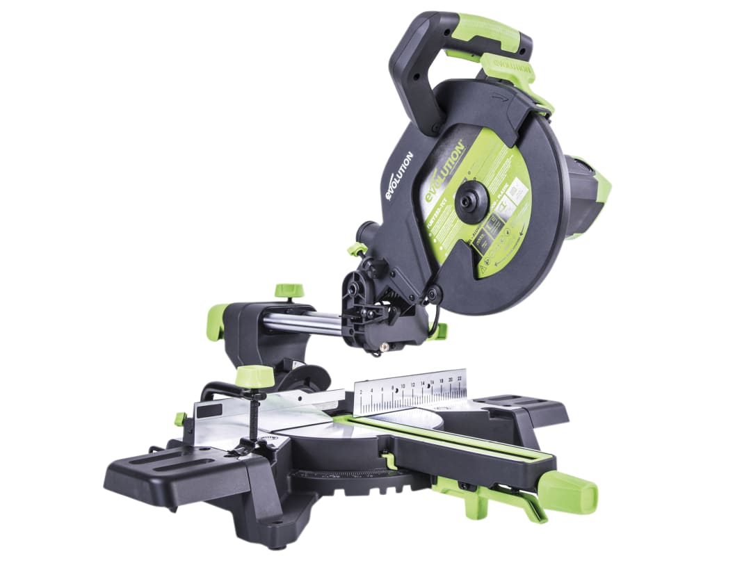 Evolution F255SMS TCT Multi-Material Sliding Mitre Saw 255mm 1600W 240V 052-0006