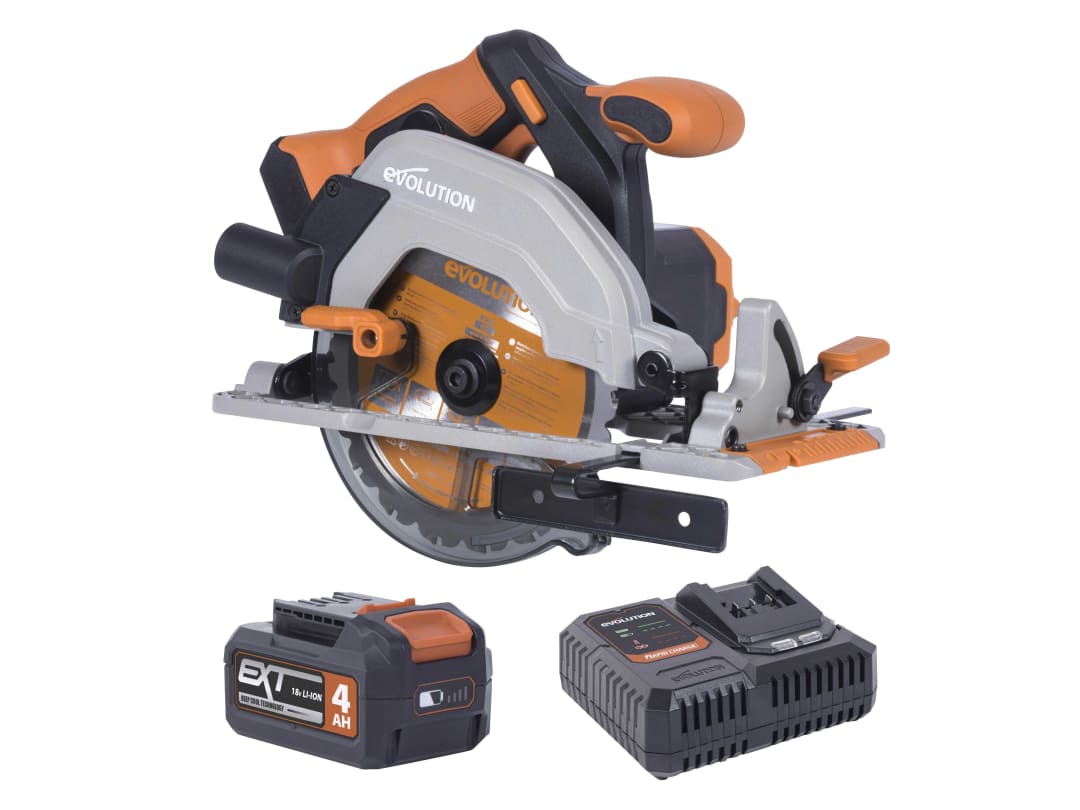 Evolution R165CCS-Li EXT Circular Saw 18V 1 x 4.0Ah Li-ion 066-0001A
