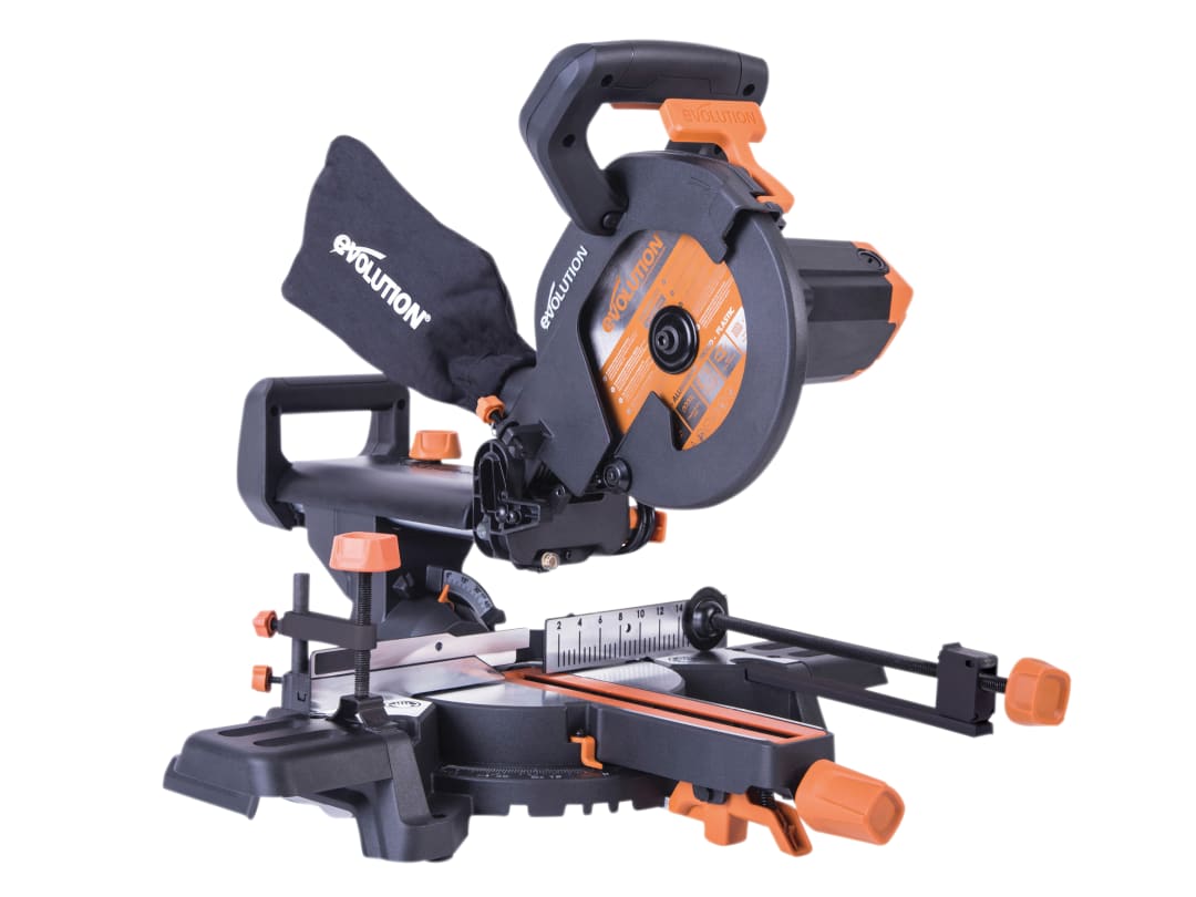 Evolution R210SMS+ Pro Multi-Material Sliding Mitre Saw 210mm 1500W 240V 048-0001A