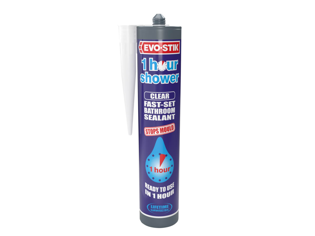 EVO-STIK 1 Hour Shower Sealant Clear 280ml 30613700