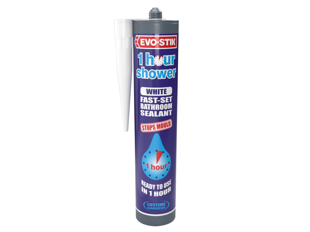 EVO-STIK 1 Hour Shower Sealant White 280ml 30613693